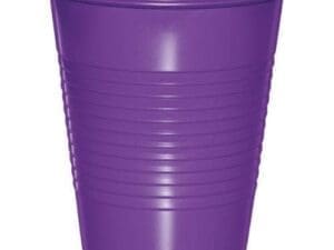 Plastic Cups, 16 Oz, Amethyst, 20 Ct