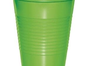 Plastic Cups, 16 Oz, Fresh Lime, 20 Ct