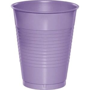 Plastic Cups, 16 Oz, Luscious Lavender, 20 Ct