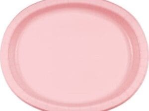 Classic Pink Oval Platter, 10" X 12", 8Pk