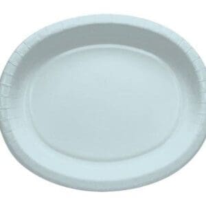 Pastel Blue Oval Platter, 10" X 12", 8Pk