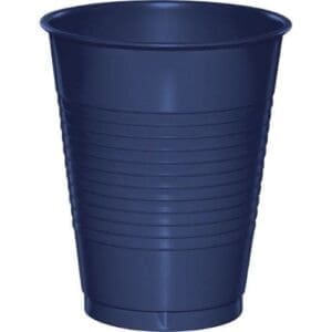 Plastic Cups, 16 Oz, Navy, 20 Ct