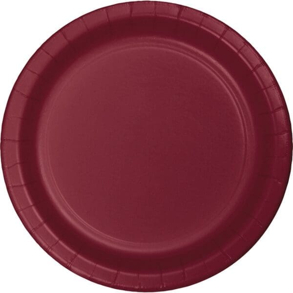 Banquet Plate, 10", Burgundy, 24 Ct