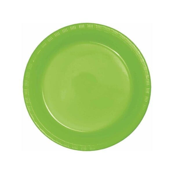 Plastic Dinner Plate, 9", Fresh Lime, 20 Ct