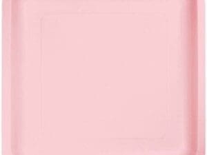 Lunch Plate, Square, 7", Classic Pink, 18 Ct