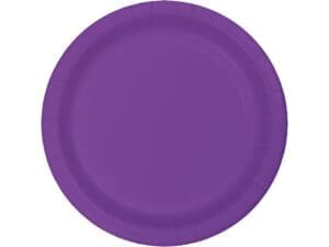 Plastic Dinner Plate, 9", Amethyst, 20 Ct