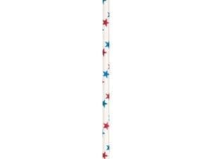 Patriotic Stars Paper Straws, 24pk