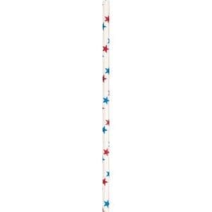 Patriotic Stars Paper Straws, 24pk