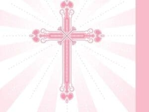 Blessings Pink Beverage Napkins, 5", 36pk