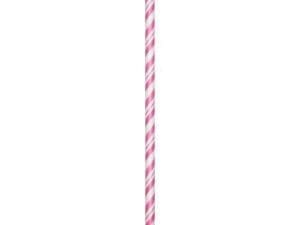 24ct Candy  and White Striped Paper Straws