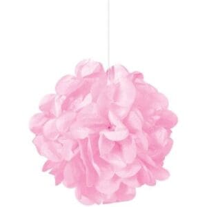9" Light Pink Tissue Paper Pom Poms, 3ct