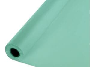 Fresh Mint Green Plastic Banquet Roll, Each