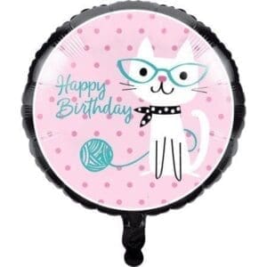 Cat Party Mylar Balloon, 1 Pk