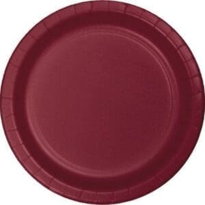 Luncheon Plates, 7", 24pk burgundy
