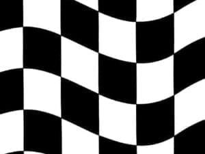 Checkered Lunch Napkins, Black/White, 18 Ct