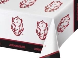 University of Arkansas Plastic Tablecloth