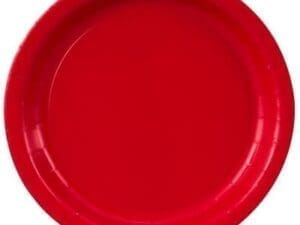 Classic Red Paper Plates, 24-Pack