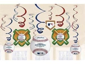 Rawlings Baseball Value Pack Swirl Decorations, 7"