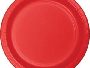 Classic Red Banquet Plates, 24 Pk
