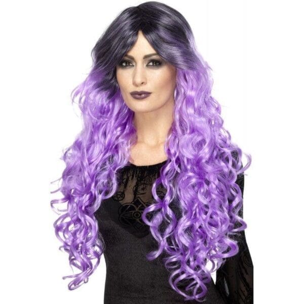 Gothic Glamour Wig Purple - Image 2