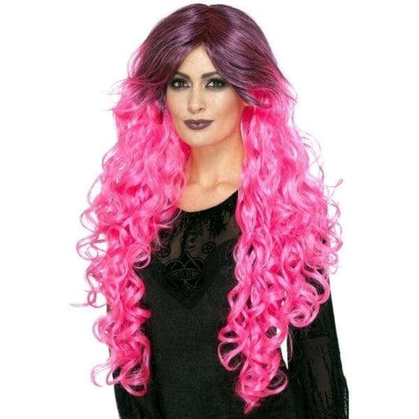 Gothic Glamour Wig Pink - Image 2