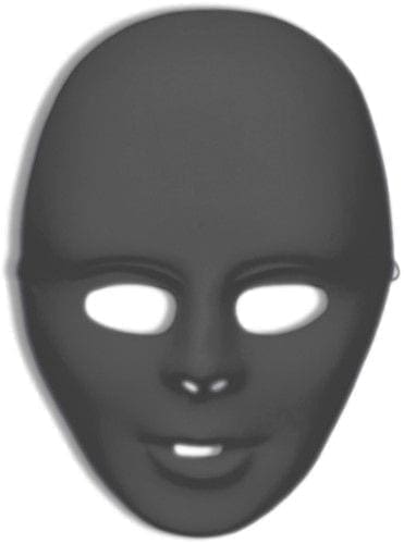 Black Full Face Mask Halloween Costume Accessory - Image 2