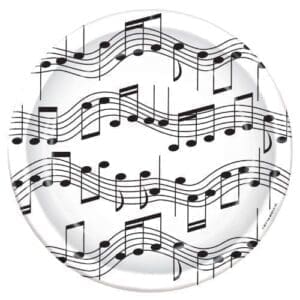 Music Notes 9" Paper Plates