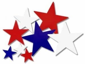 Assorted Patriotic Star Cutouts