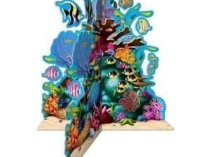 3-D Coral Reef Paper Disposable Centerpiece