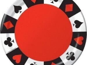 Card Night 9" Paper Plates - 8ct