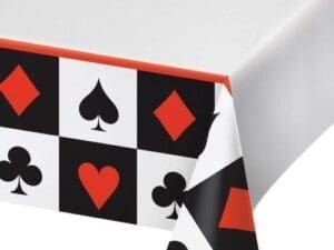 Card Night Plastic Tablecloth