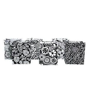 Medium Black and White Designs Gift Bags