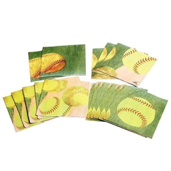 Fastpitch Softball Beverage Napkins 16ct Size Napkin - Image 2