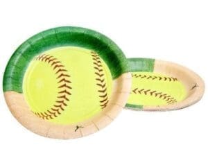 Fastpitch Softball Dessert Plates 8ct Size Plate