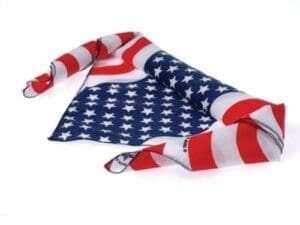 American Flag Bandana USA Stars and Stripes 100% United States Patriotic