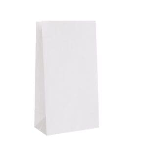 White Paper Favor Bags (12 Pack)