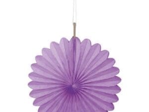 6' Tissue Paper Fans, Pretty Purple, 3 Count