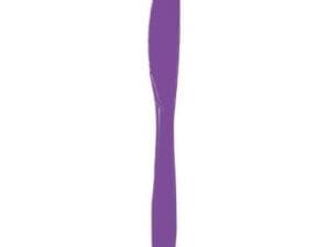 (6 Pack) Touch of Color Premium Plastic Knives, Amethyst, 24 Ct