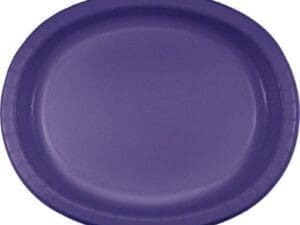 Purple Oval Platter, 10" X 12", 8Pk