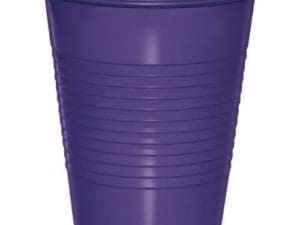 Plastic Cups, 16 Oz, Purple, 20 Ct