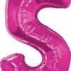 Number 5 Foil Balloon, Magenta - Image 2
