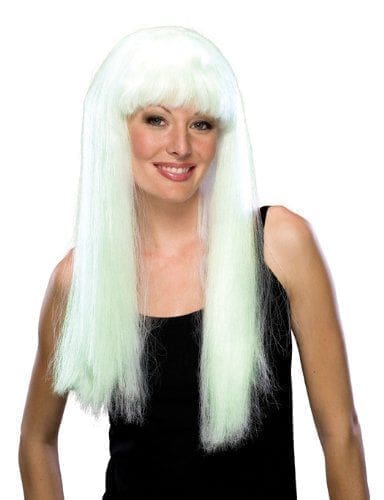 Glam Party Wig Adult Glow In The Dark Glam Party Wig Adult Glow In The Dark