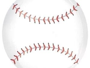 15 in. Baseball Orbz Balloon