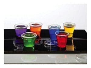 Small Plastic Cups with Lids - 25 Pack