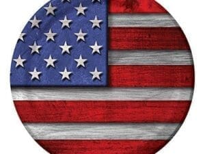 8 Count Paper Dessert Plates, Flag Celebration