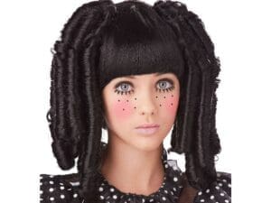 Baby Doll Black Wig with Bangs by Spirit Halloween
