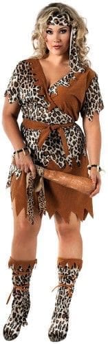 Cavewoman Plus Size Costume 1X 2X - Image 2