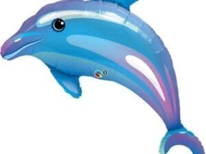 42 in. Delightful Dolphin Helium Shape Party Balloon