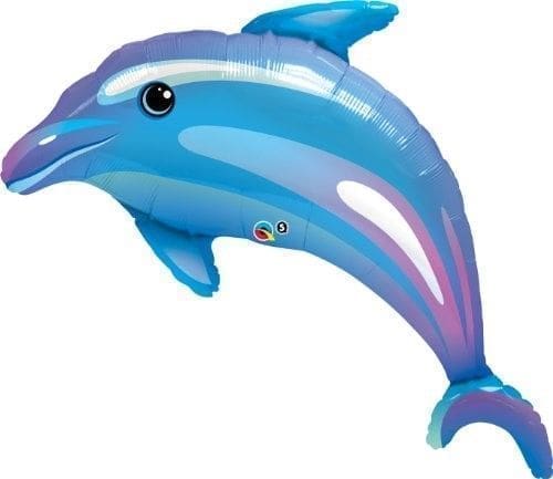 42 in. Delightful Dolphin Helium Shape Party Balloon