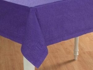 54 X 108 Purple Tissue / Poly Table Cover